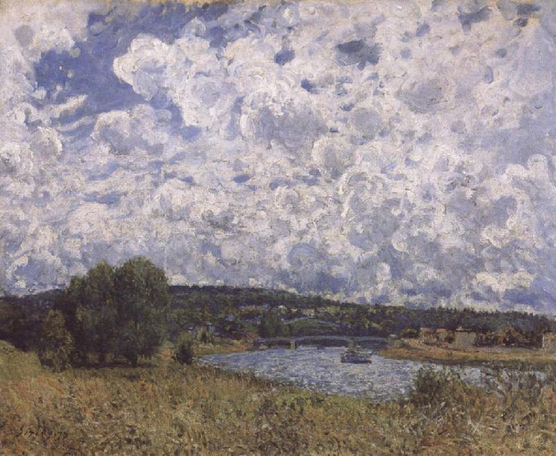 Alfred Sisley The Seine at Suresnes Norge oil painting art